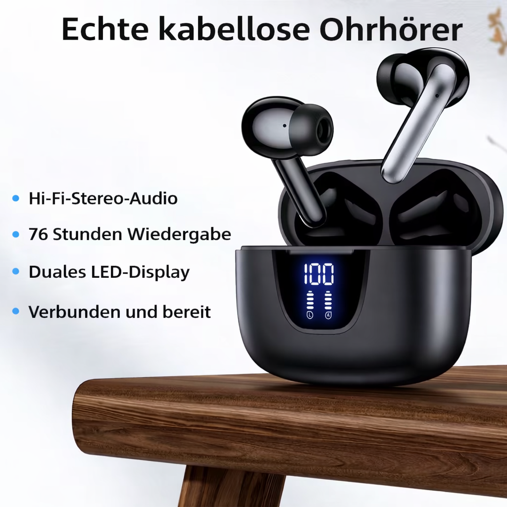 Kabellose In-Ear Kopfhörer | Klare Anrufe & Lange Akkulaufzeit