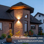 Kabellose LED-Wandlampe im modernen Würfel-Design