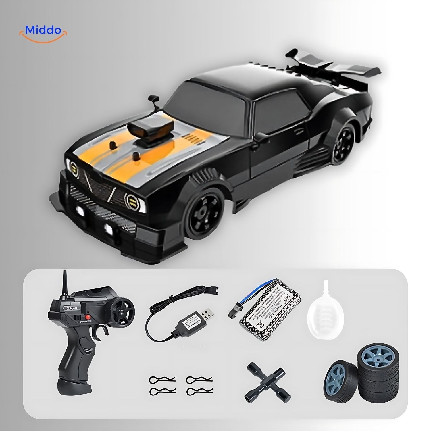 TurboDrift 4WD | Lightning-Fast Drift RC Car with Turbo Charging Function