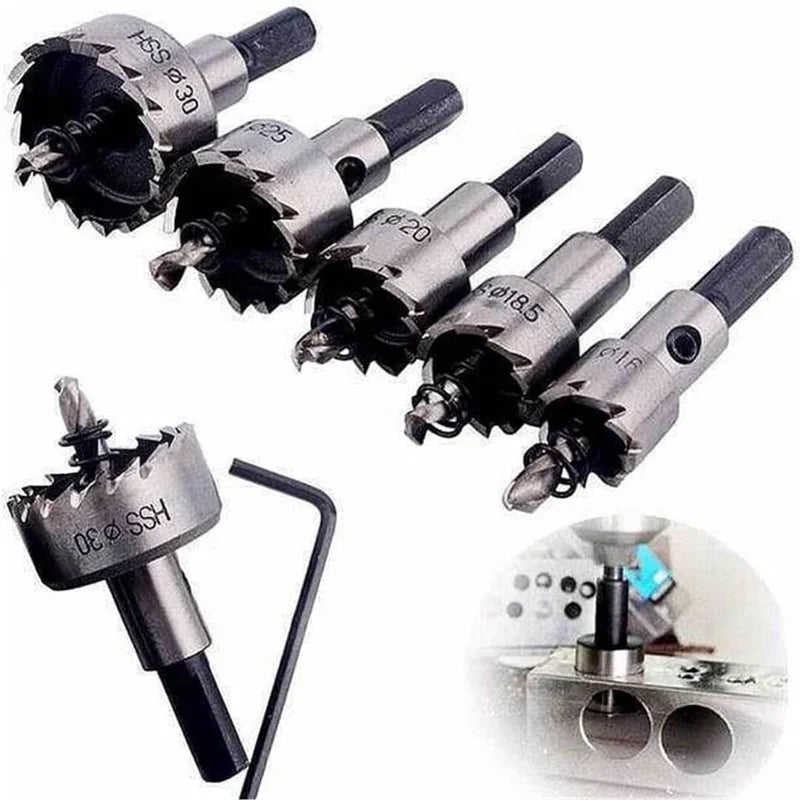 5-Piece Drill Bit Set for Metal