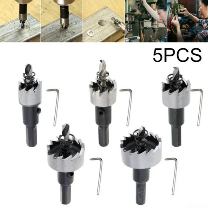 5-Piece Drill Bit Set for Metal