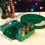Golf Drinking Game - Miniature Tabletop Golf Set with Shot Glasses