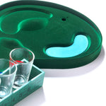 Golf Drinking Game - Miniature Tabletop Golf Set with Shot Glasses