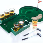 Golf Drinking Game - Miniature Tabletop Golf Set with Shot Glasses