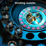 DrinkRoulette - Exquisite Roulette Drinking Game Set with 16 Shot Glasses