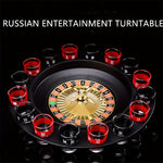 DrinkRoulette - Exquisite Roulette Drinking Game Set with 16 Shot Glasses