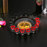 DrinkRoulette - Exquisite Roulette Drinking Game Set with 16 Shot Glasses