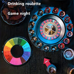 DrinkRoulette - Exquisite Roulette Drinking Game Set with 16 Shot Glasses
