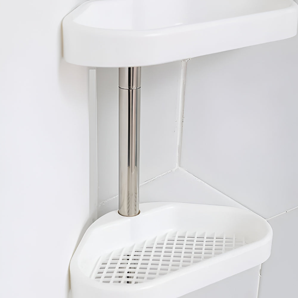 Verstellbares Eckregal für Dusche und Bad – Platzsparender Organizer