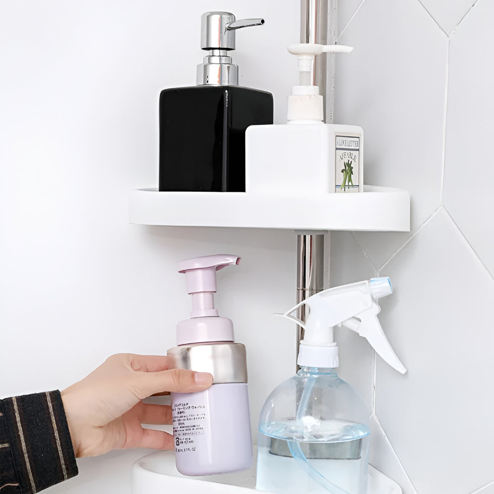 Verstellbares Eckregal für Dusche und Bad – Platzsparender Organizer