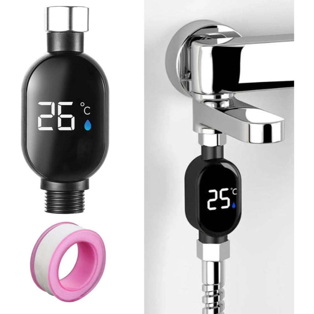 Smartes Duschthermometer mit LED-Display für präzise Temperaturkontrolle