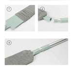 Dust brush for hard-to-reach areas