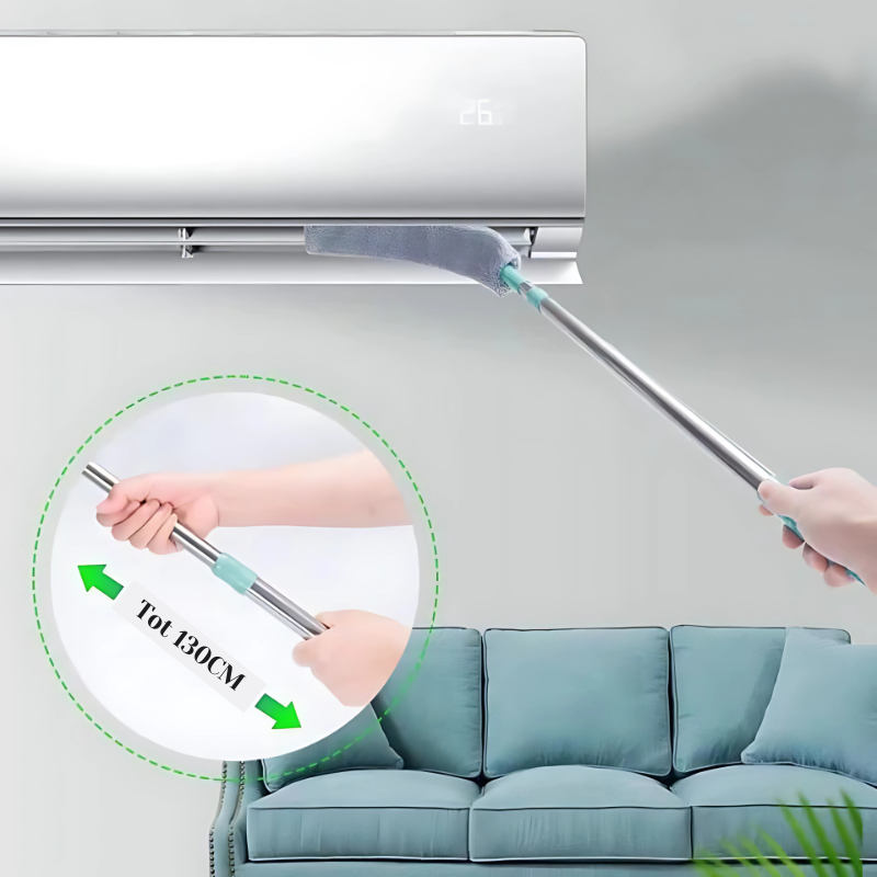 Dust brush for hard-to-reach areas