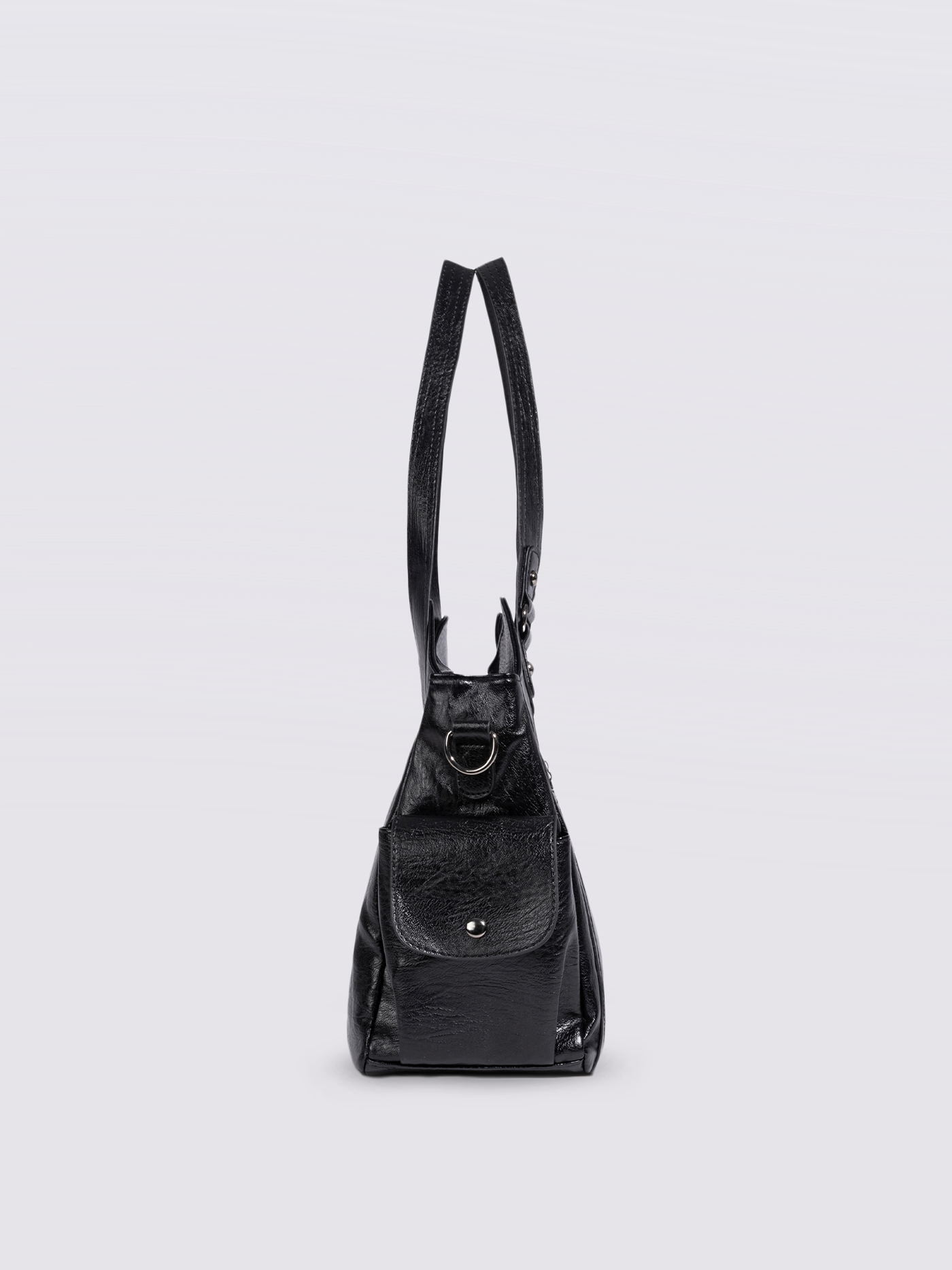 Stylische Handtasche mit mehreren Fächern und abnehmbarem Schultergurt