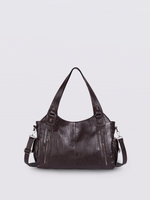 Stylische Handtasche mit mehreren Fächern und abnehmbarem Schultergurt