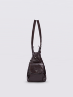 Stylische Handtasche mit mehreren Fächern und abnehmbarem Schultergurt