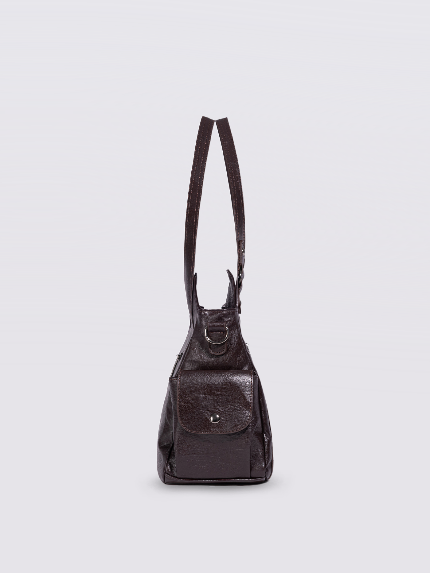 Stylische Handtasche mit mehreren Fächern und abnehmbarem Schultergurt