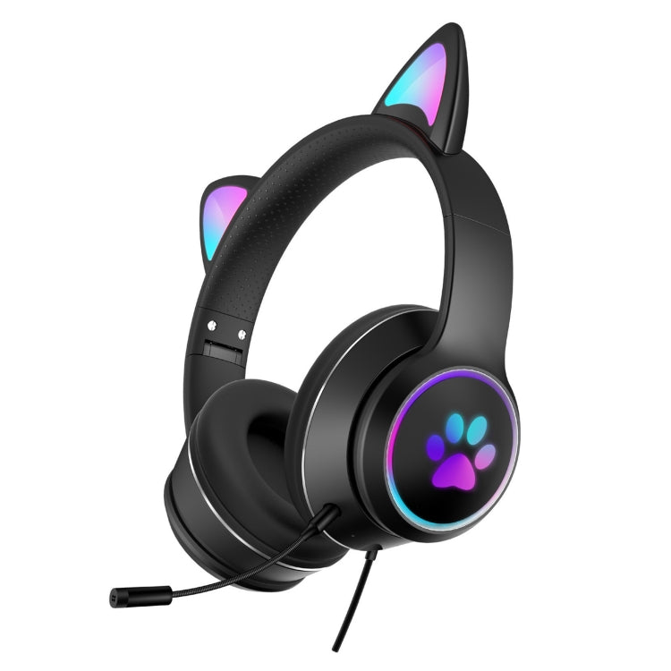 Gaming-Headset im Katzenohr-Design mit LED-Beleuchtung