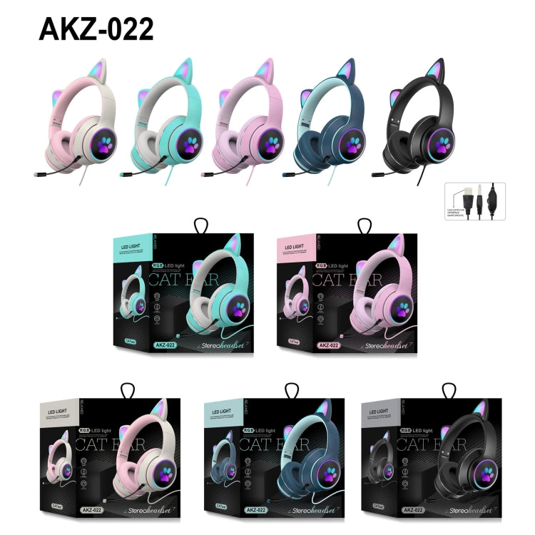 Gaming-Headset im Katzenohr-Design mit LED-Beleuchtung