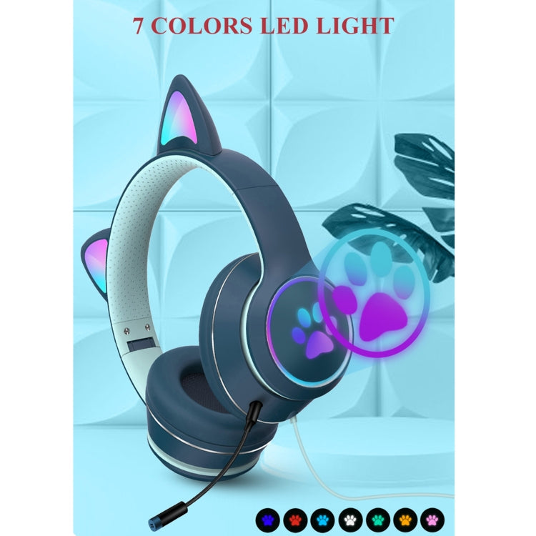 Gaming-Headset im Katzenohr-Design mit LED-Beleuchtung