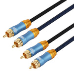 Premium Audio-Kabel | 2 x RCA-Stecker auf 2 x RCA-Stecker, 2m