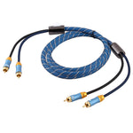 Premium Audio-Kabel | 2 x RCA-Stecker auf 2 x RCA-Stecker, 2m