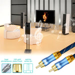 Premium Audio-Kabel | 2 x RCA-Stecker auf 2 x RCA-Stecker, 2m