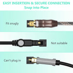OptiLink | 20m Digitaler Audio-Optik-Kabel mit quadratischen Steckern