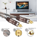 OptiLink | 25m Toslink Kabel für digitale Audioverbindungen