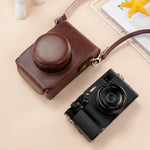Luxuriöse Ledertasche für FUJIFILM X100VI – Robuster Schutz in Braun