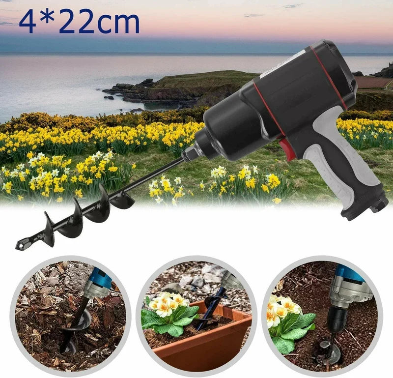 Auger drill bits for effortless gardening