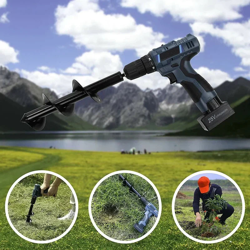 Auger drill bits for effortless gardening