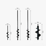 Auger drill bits for effortless gardening