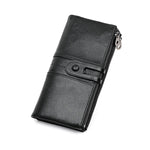 Stylish ladies' genuine leather wallet with RFID protection