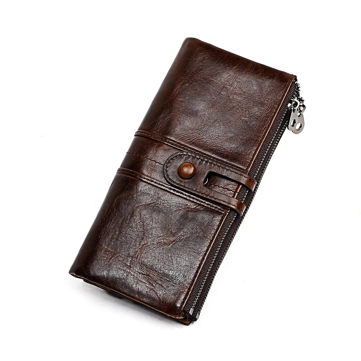 Stylish ladies' genuine leather wallet with RFID protection
