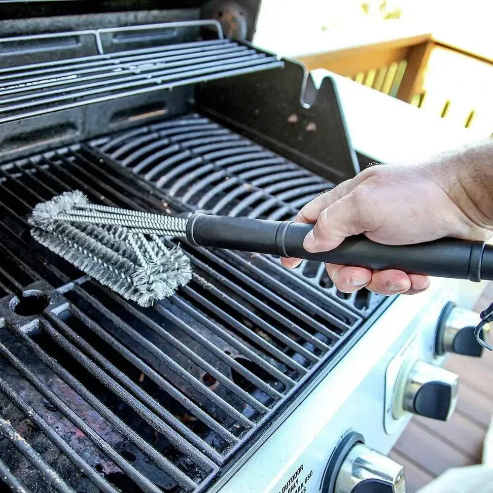 Grillbürste aus Edelstahl für müheloses Reinigen