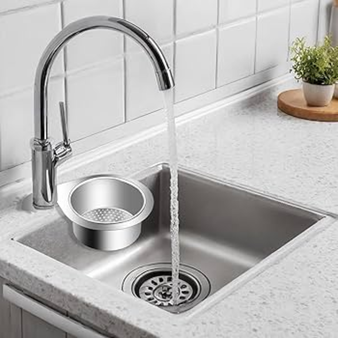 Eleganter Edelstahl-Abflusssieb für eine störungsfreie Spüle