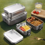 Edelstahl Lunchbox Set – Umweltfreundliche Aufbewahrungslösung