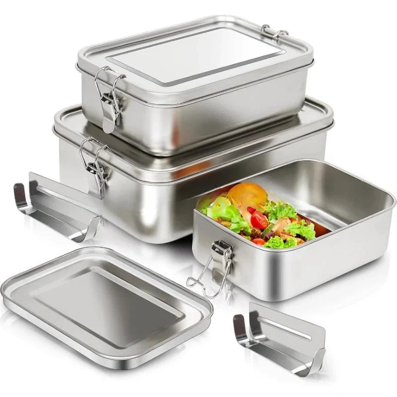 Edelstahl Lunchbox Set – Umweltfreundliche Aufbewahrungslösung