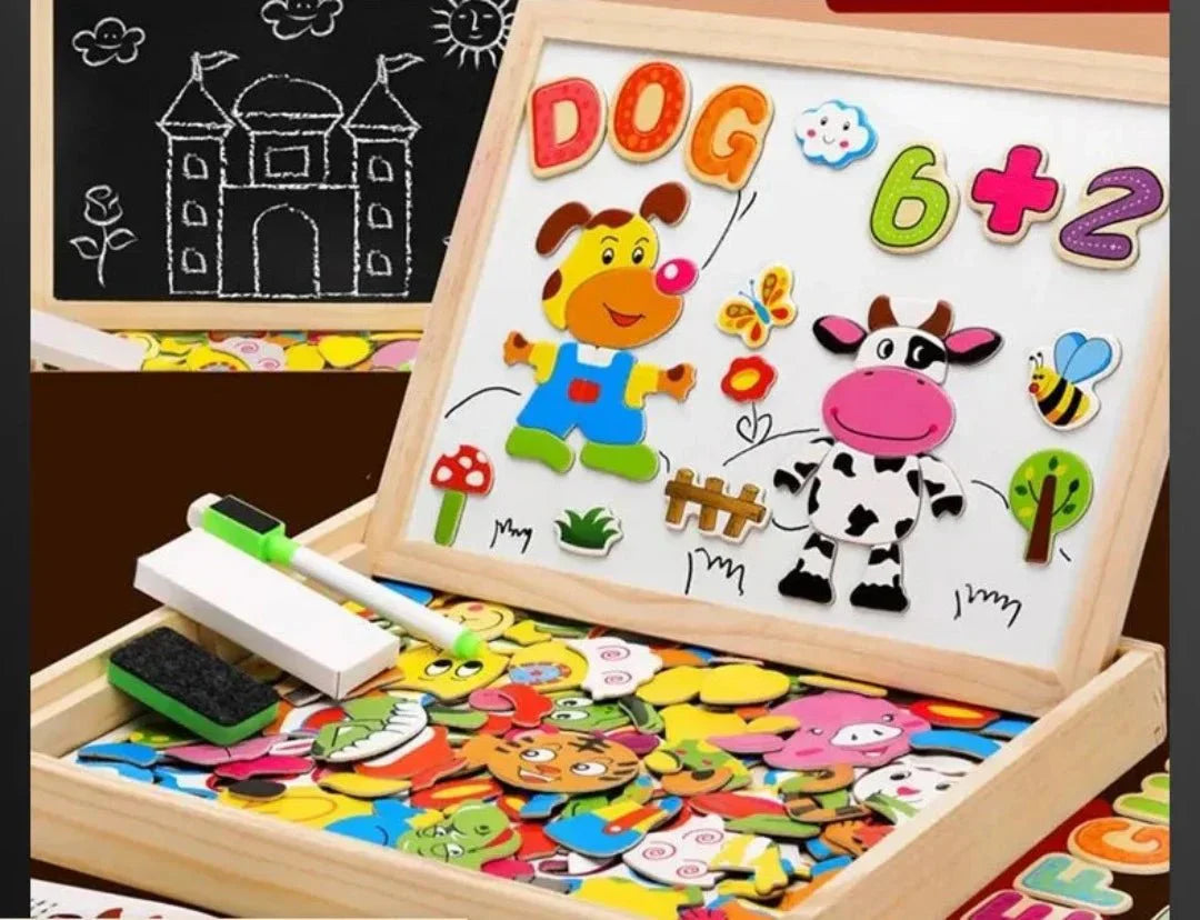 EduCreate - Double-Sided Magnetic Drawing Board Set