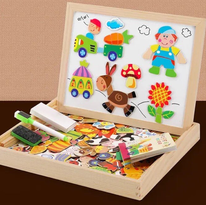 EduCreate - Double-Sided Magnetic Drawing Board Set