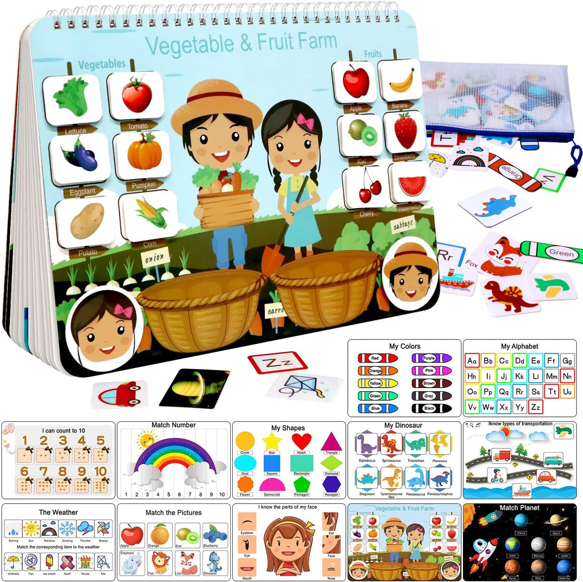 Montessori Learning Book - Fosters Knowledge and Creativity