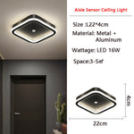 Luminex | Bewegungsaktivierte LED-Deckenleuchte mit Sensor | Energiesparend | Ideal für Flur & Badezimmer