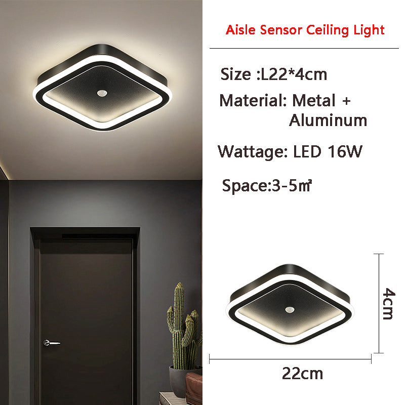 Luminex | Bewegungsaktivierte LED-Deckenleuchte mit Sensor | Energiesparend | Ideal für Flur & Badezimmer