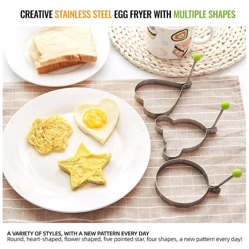 Stainless Steel Egg Molds for Creative Breakfasts
