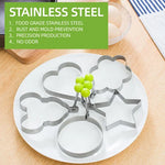 Stainless Steel Egg Molds for Creative Breakfasts