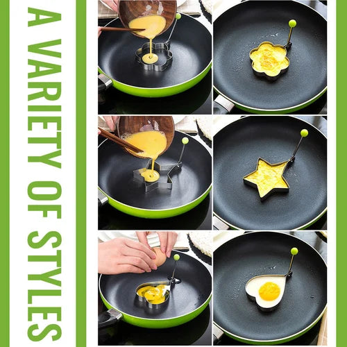 Stainless Steel Egg Molds for Creative Breakfasts