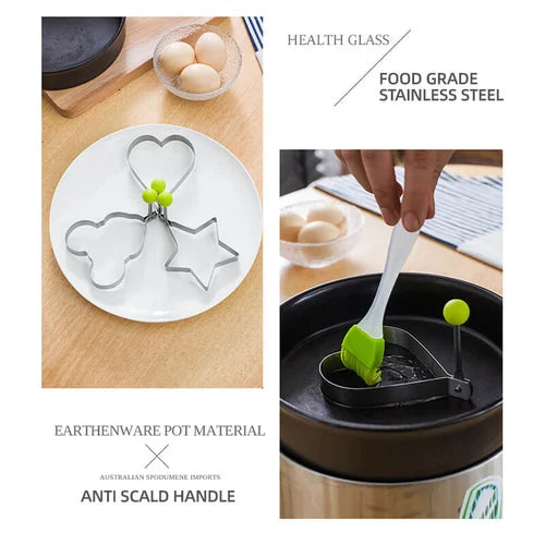 Stainless Steel Egg Molds for Creative Breakfasts