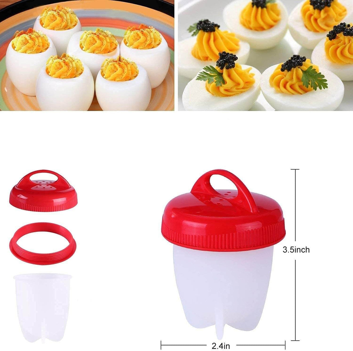 Egg enjoyment without the shell | Silicone Egg Cooker
