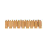 Stilvolle Klappbare Wandhaken-Garderobe aus Naturholz